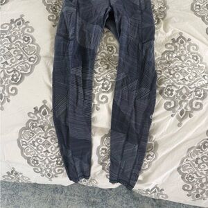 Patterned Navy and White Lululemon Leggings